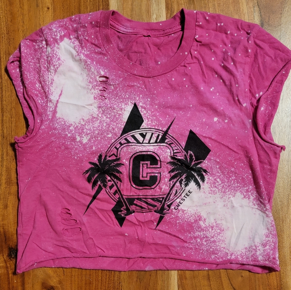 The Chestee limited edition distressed cropped tee